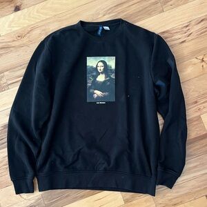H&M Men’s Black Crewneck Size Large